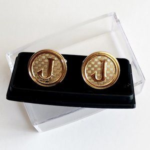 Initial "J" Cufflinks
